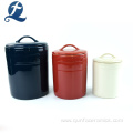 Colorful Of Ceramic Candy Storage Jars With Lid